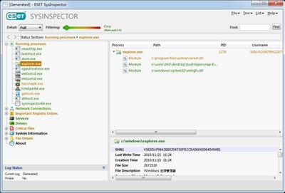 ESET Sysinspector (系統診斷軟件)綠色中文版 v1.4.1.0 專業數據處理服務與系統安全的得力助手